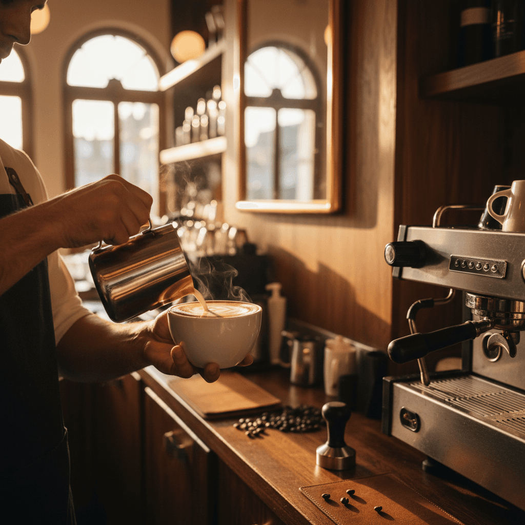 Espresso bar setup